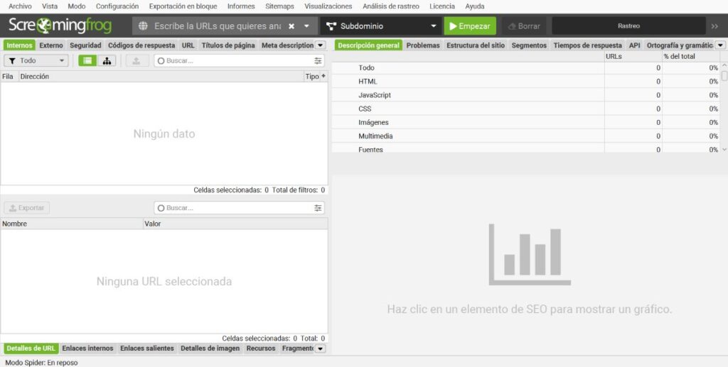 Screaming Frog - auditoría SEO técnica con Screaming Frog