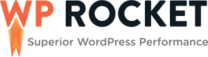 Logo de WP ROCKET herramienta utilizada en el diseño páginas web para optimizar la velocidad de carga
